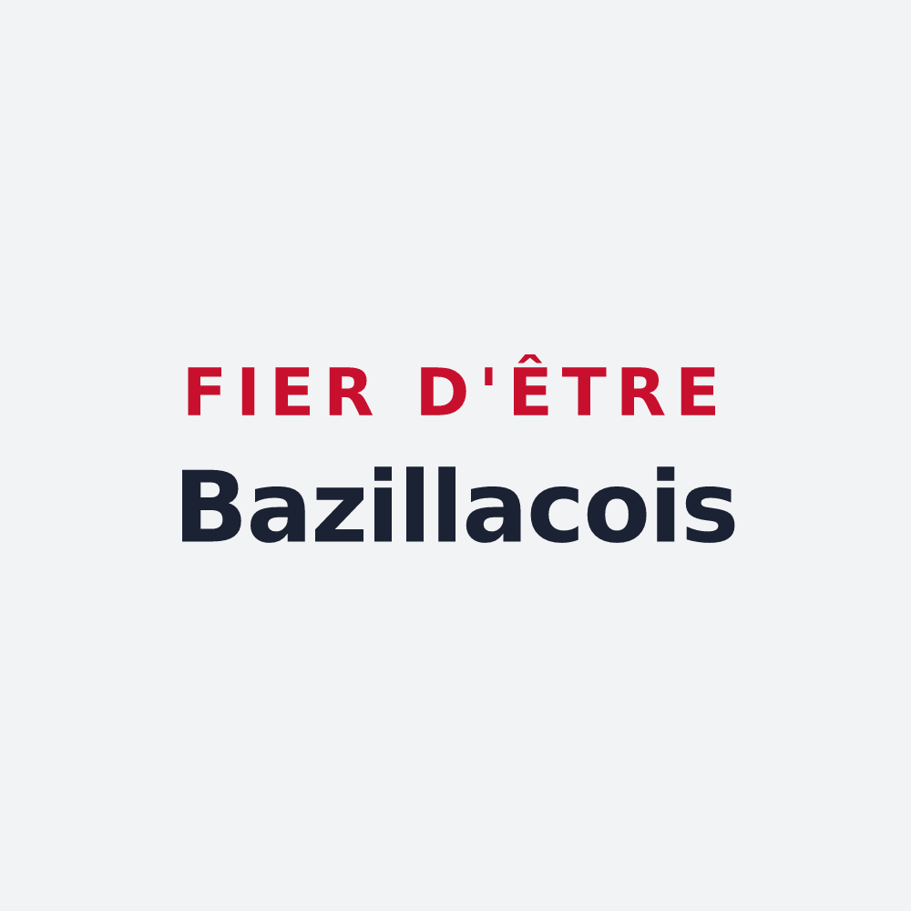 Poster « Fier d'être Bazillacois » — design pour Bazillac