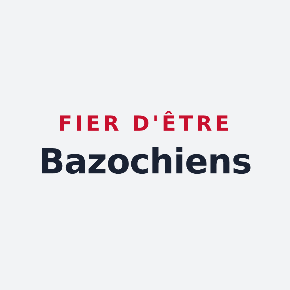 Poster « Fier d'être Bazochiens » — design pour Bazoches-au-Houlme