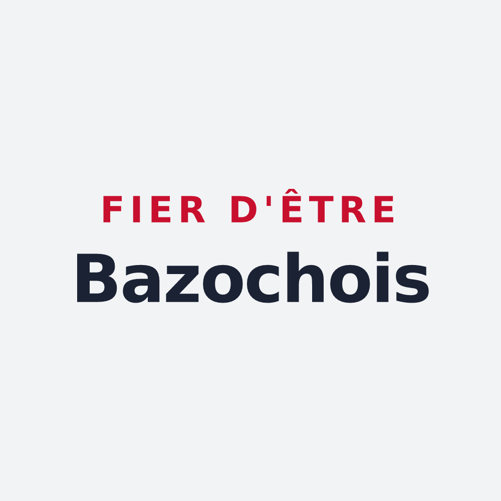 Poster « Fier d'être Bazochois » — design pour Bazoches-lès-Bray