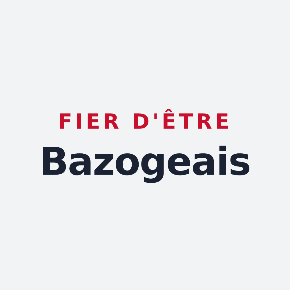 Poster « Fier d'être Bazogeais » — design pour Bazoges-en-Paillers