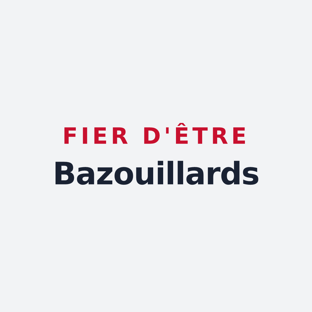 Poster « Fier d'être Bazouillards » — design pour Bazoilles-sur-Meuse