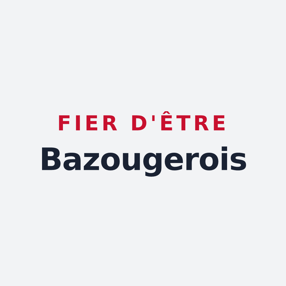 Poster « Fier d'être Bazougerois » — design pour Bazougers