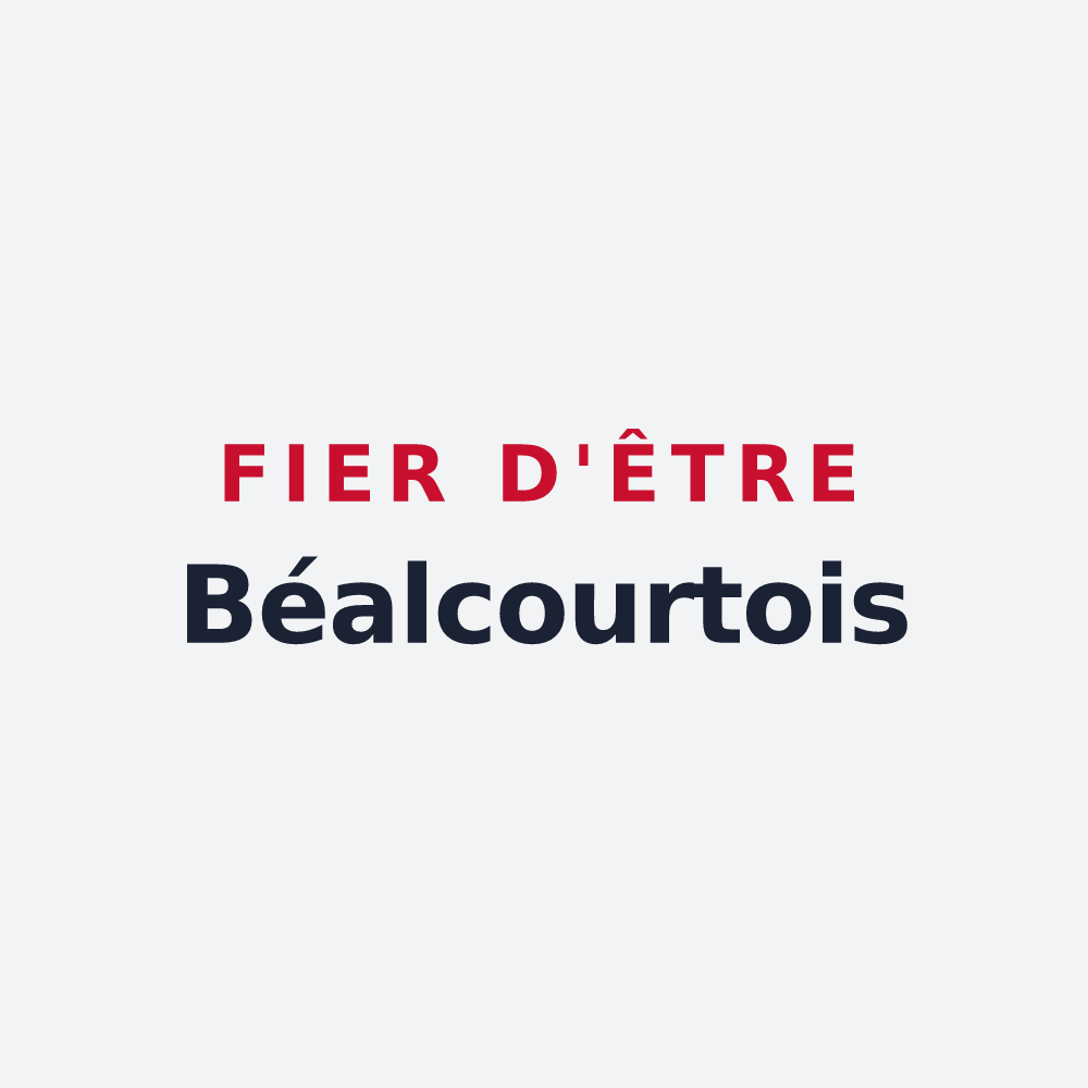 Poster « Fier d'être Béalcourtois » — design pour Béalcourt