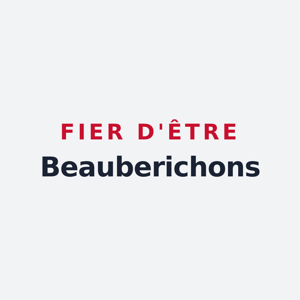 Poster « Fier d'être Beauberichons » — design pour Beaubery