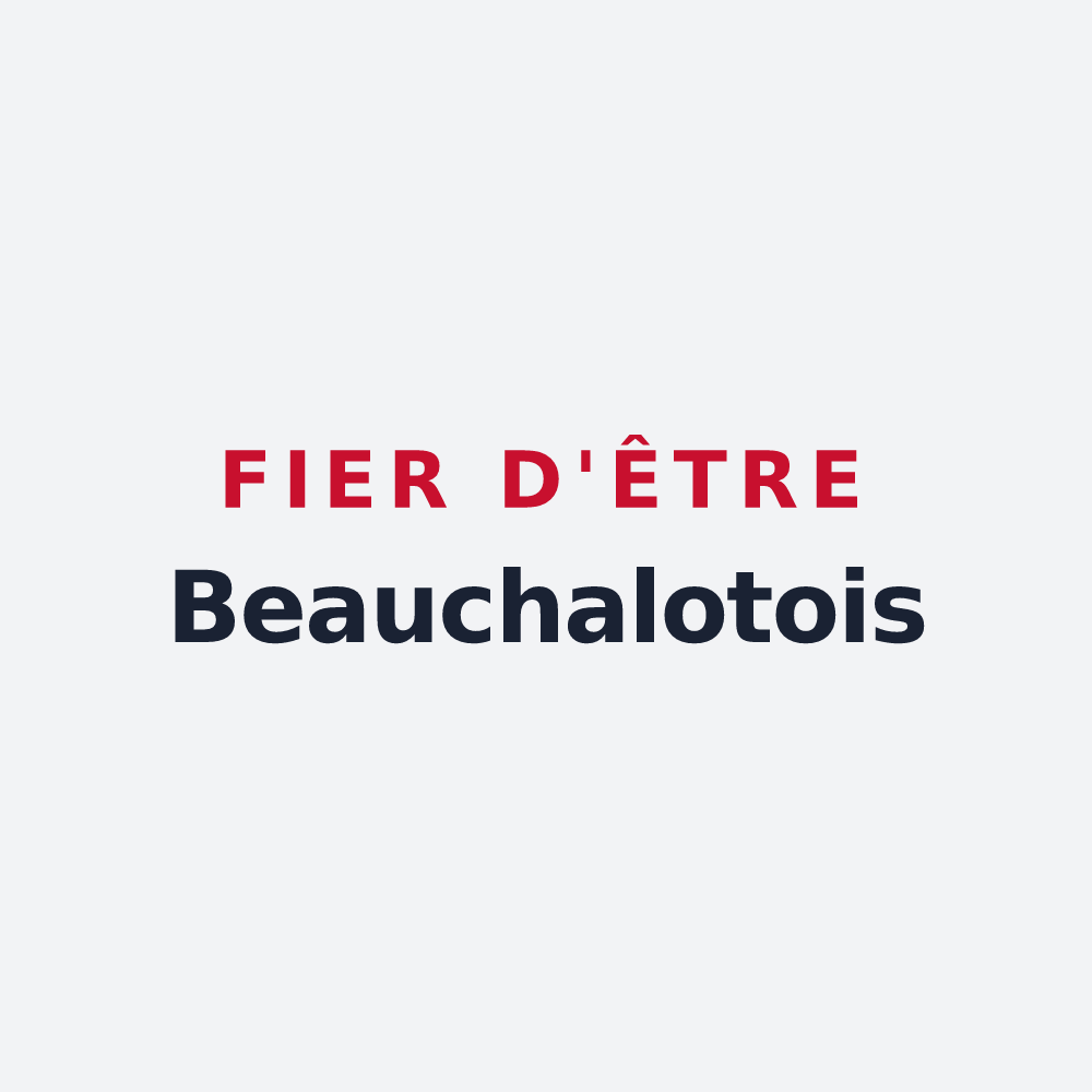Poster « Fier d'être Beauchalotois » — design pour Beauchalot