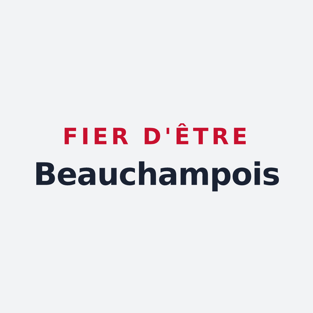 Poster « Fier d'être Beauchampois » — design pour Beauchamp