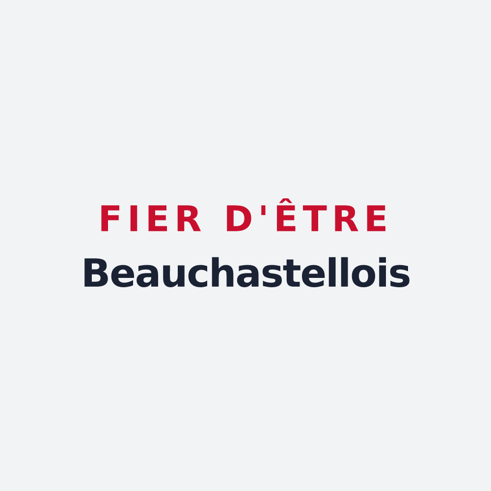 Poster « Fier d'être Beauchastellois » — design pour Beauchastel