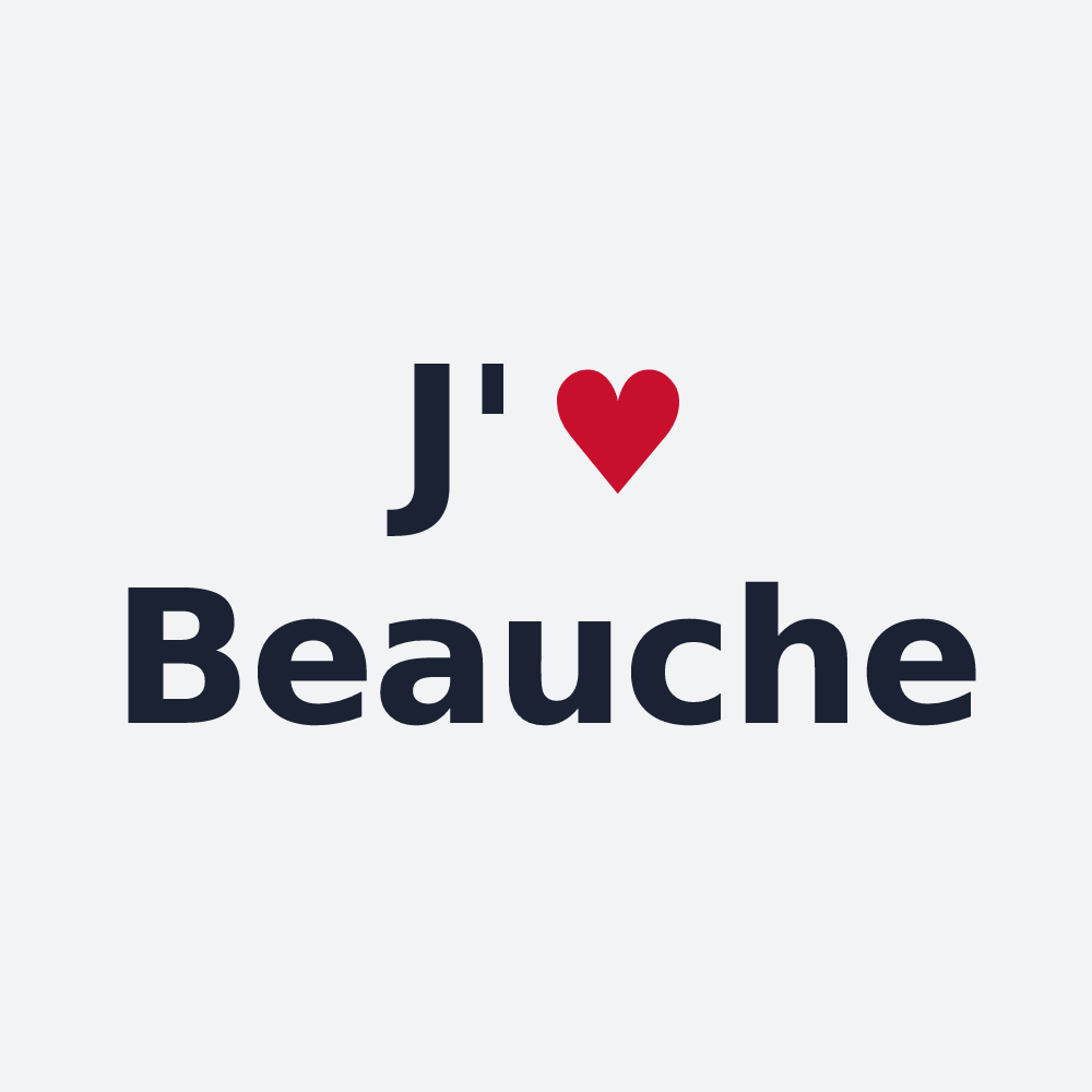 Poster personnalisé Beauche — design J'aime Beauche