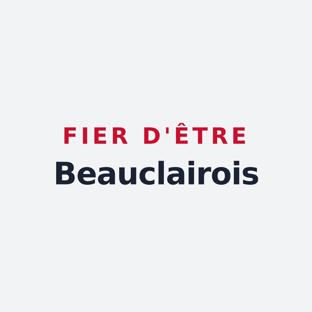 Poster « Fier d'être Beauclairois » — design pour Beauclair