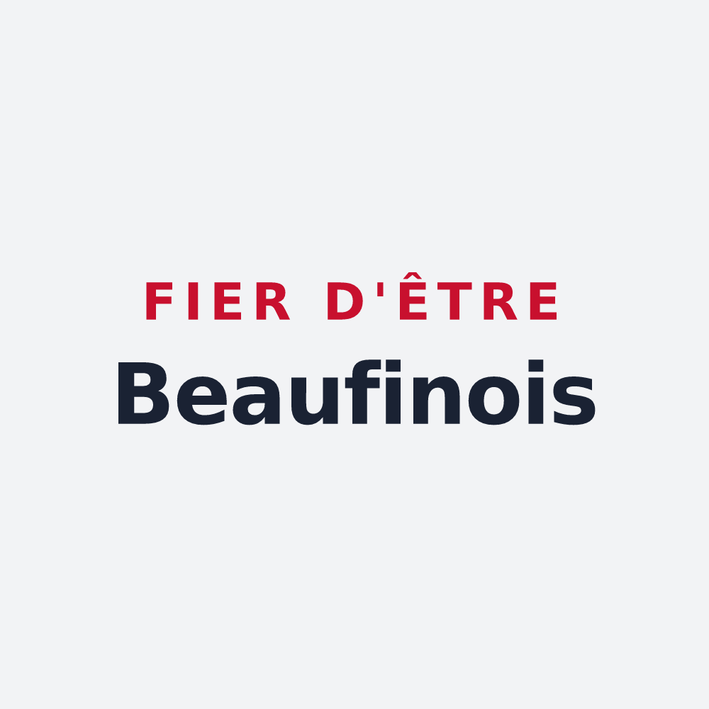 Poster « Fier d'être Beaufinois » — design pour Beaufin