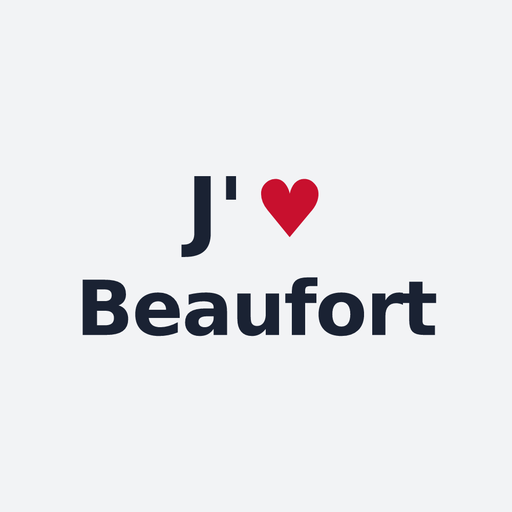 Poster personnalisé Beaufort — design J'aime Beaufort