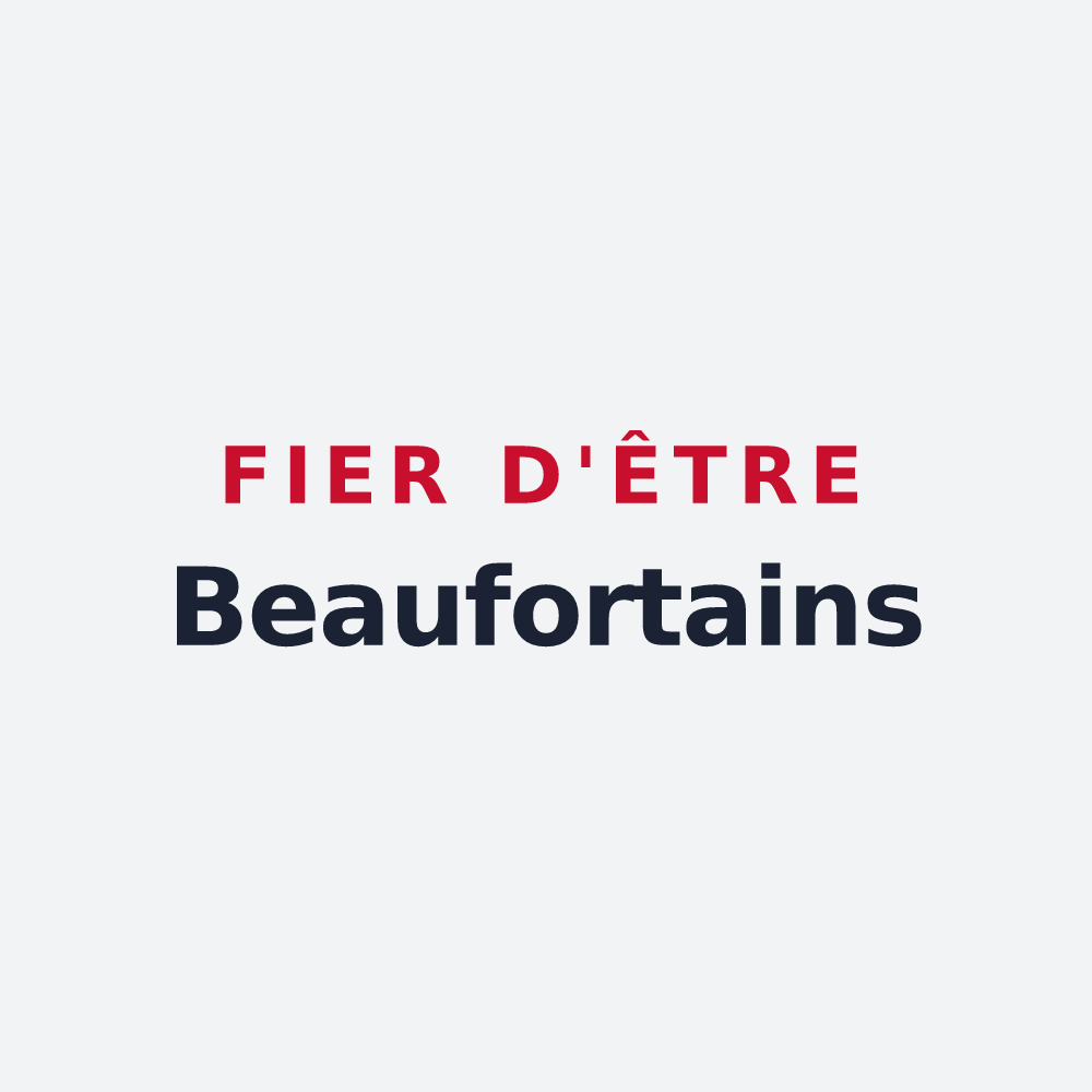 Poster « Fier d'être Beaufortains » — design pour Beaufort