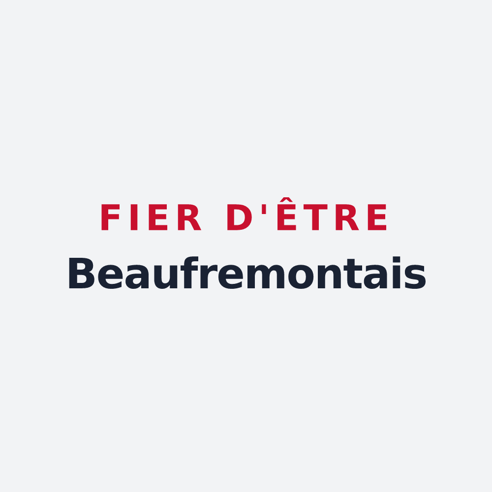 Poster « Fier d'être Beaufremontais » — design pour Beaufremont