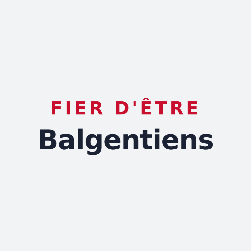 Poster « Fier d'être Balgentiens » — design pour Beaugency