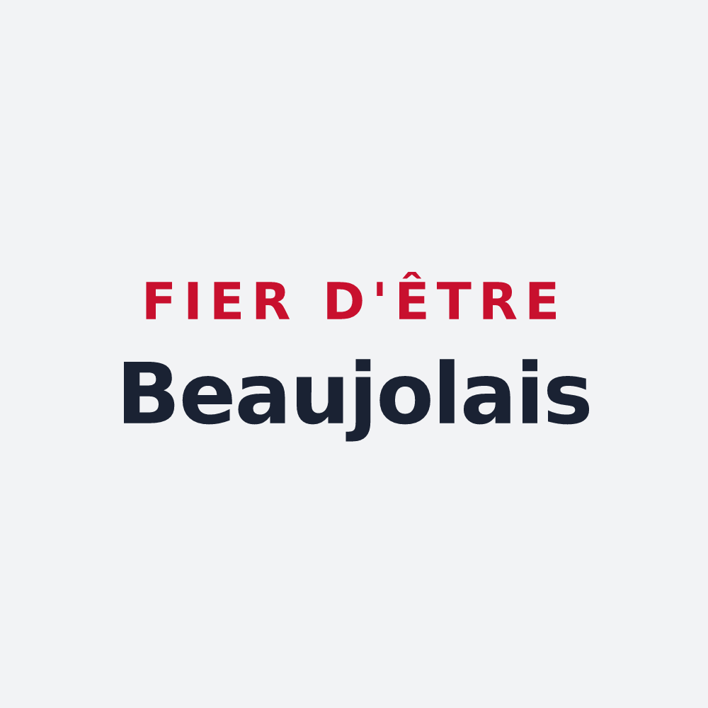 Poster « Fier d'être Beaujolais » — design pour Beaujeu