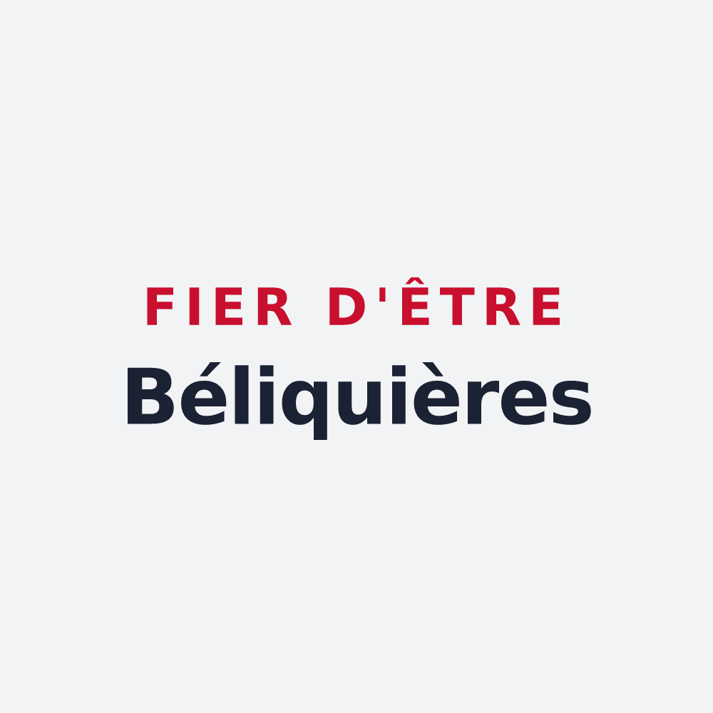 Poster « Fier d'être Béliquières » — design pour Beaulieu