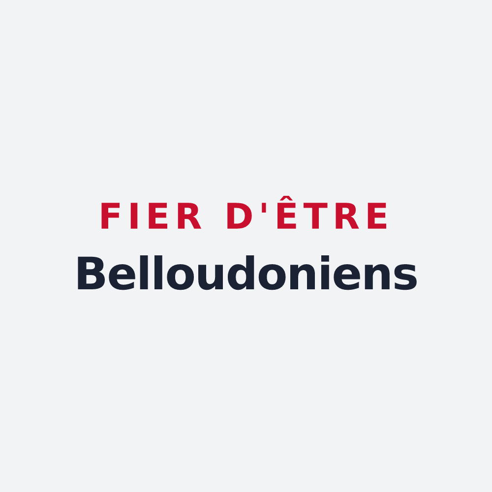 Poster « Fier d'être Belloudoniens » — design pour Beaulieu-sur-Oudon
