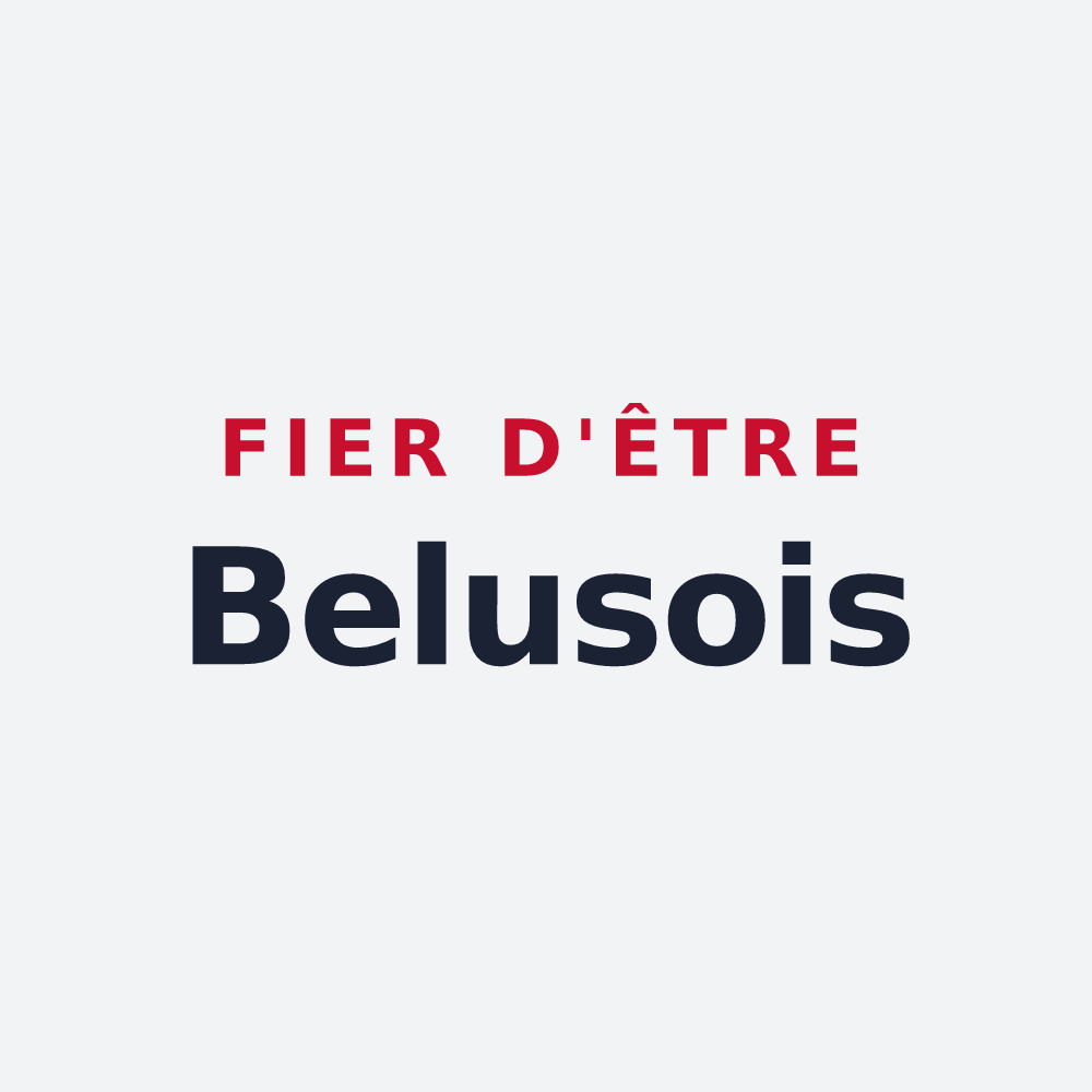 Poster « Fier d'être Belusois » — design pour Beaulieu-sur-Sonnette