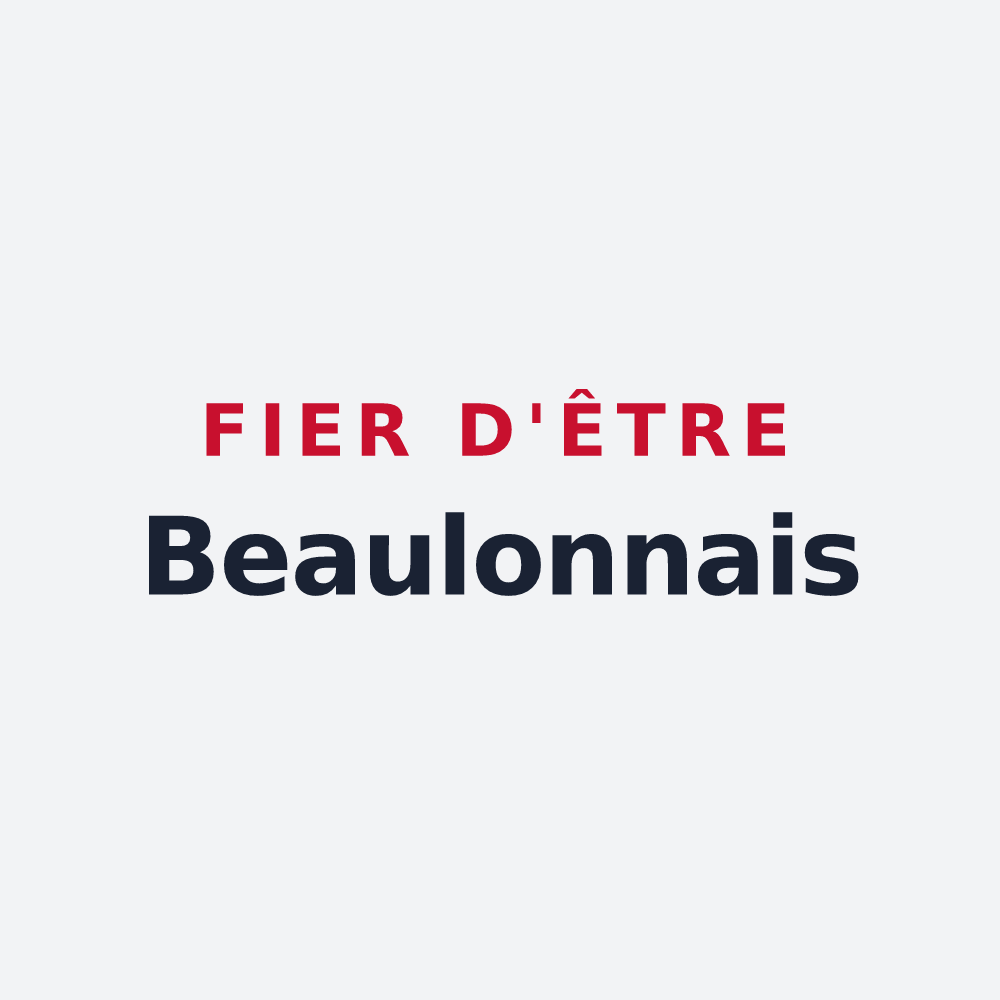 Poster « Fier d'être Beaulonnais » — design pour Beaulon