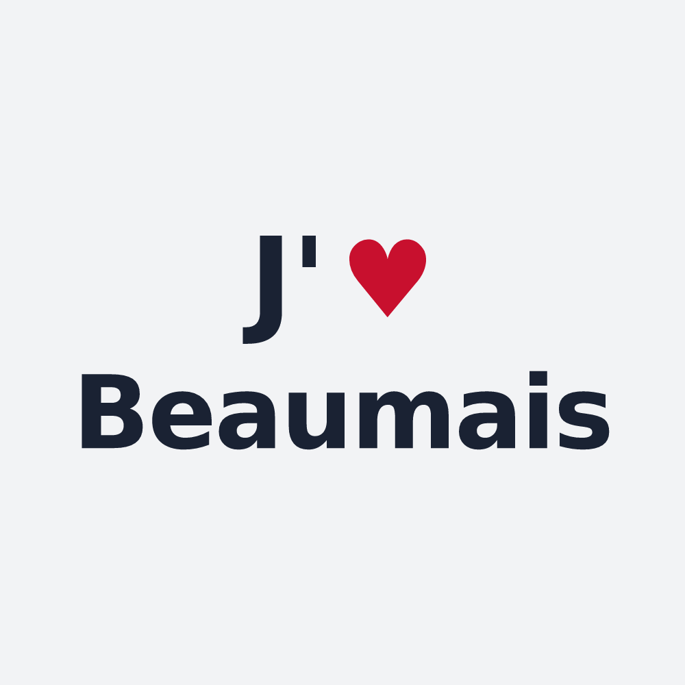 Poster personnalisé Beaumais — design J'aime Beaumais