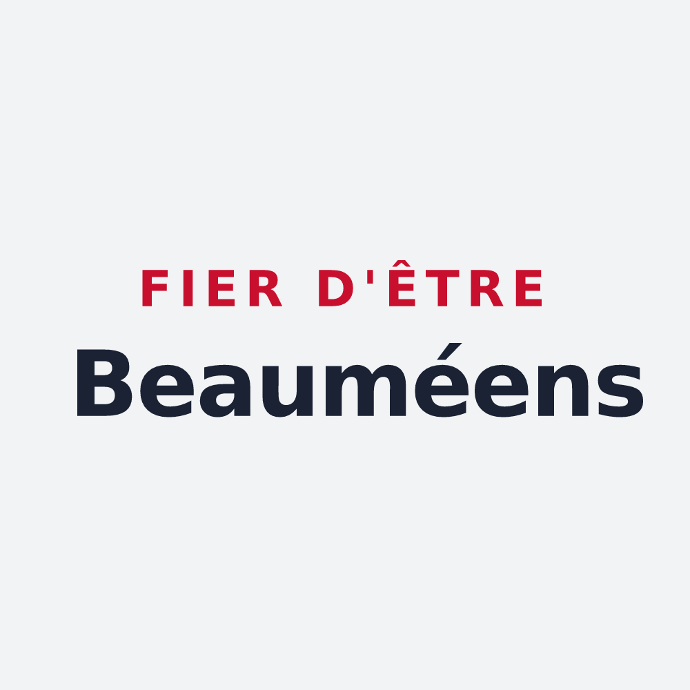 Poster « Fier d'être Beauméens » — design pour Beaumé