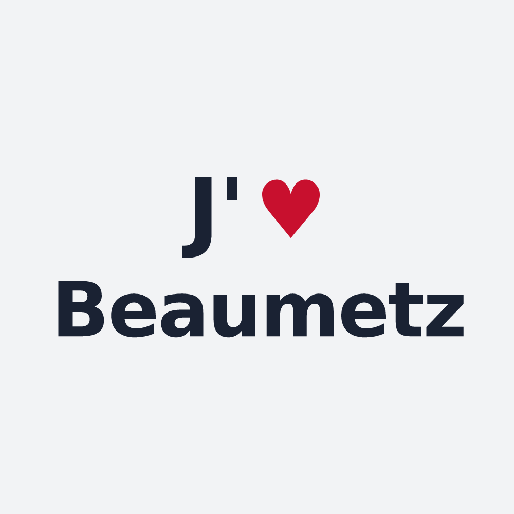 Poster personnalisé Beaumetz — design J'aime Beaumetz