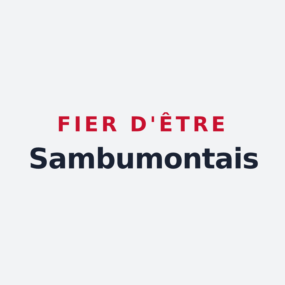 Poster « Fier d'être Sambumontais » — design pour Beaumont