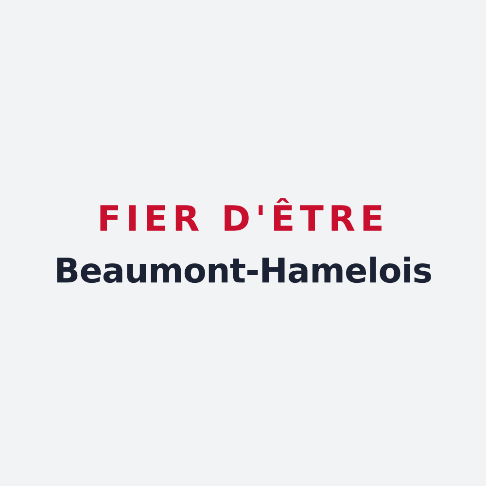 Poster « Fier d'être Beaumont-Hamelois » — design pour Beaumont-Hamel