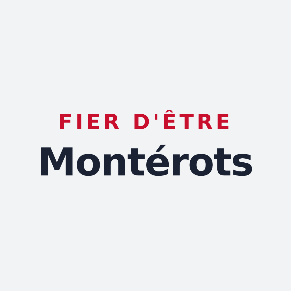 Poster « Fier d'être Montérots » — design pour Beaumont-Monteux