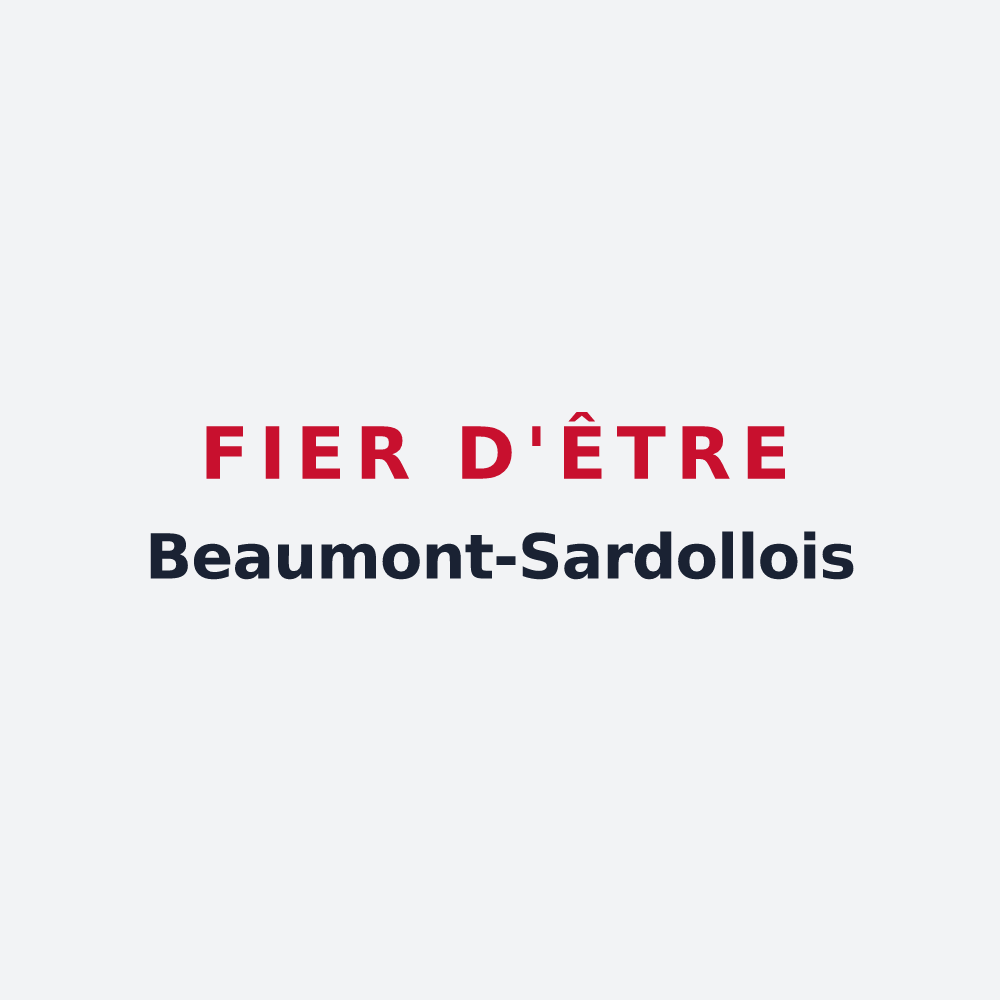 Poster « Fier d'être Beaumont-Sardollois » — design pour Beaumont-Sardolles