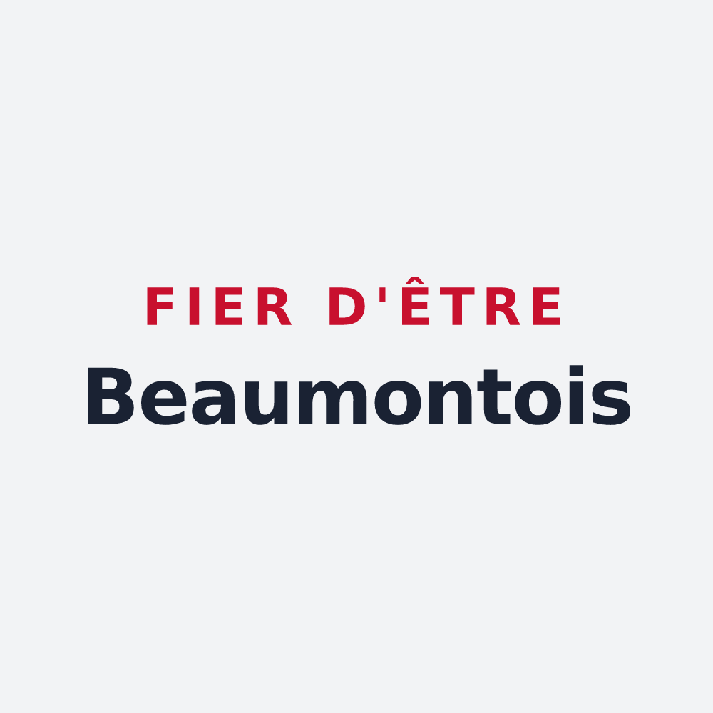 Poster « Fier d'être Beaumontois » — design pour Beaumontois en Périgord