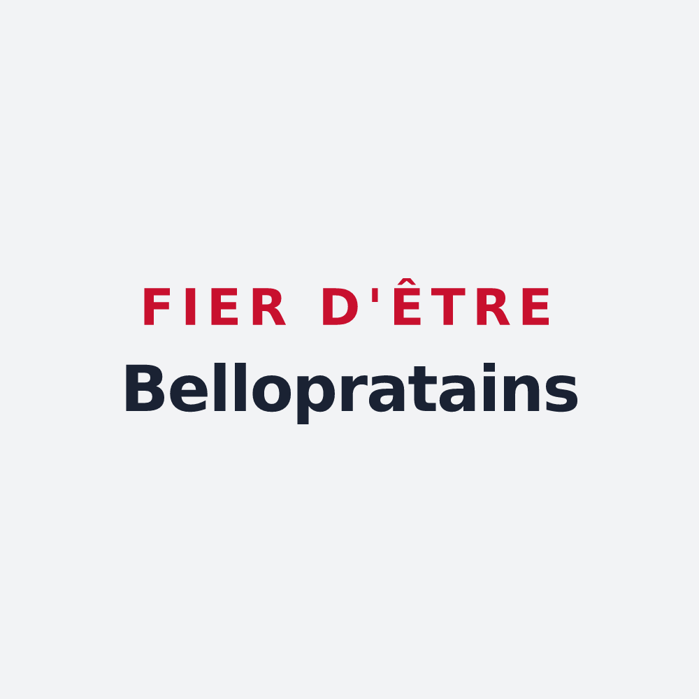 Poster « Fier d'être Bellopratains » — design pour Beaupréau-en-Mauges