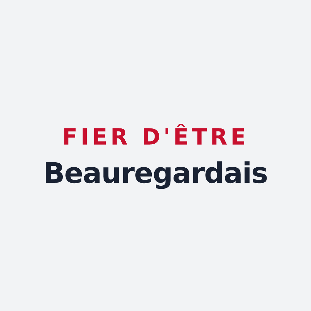 Poster « Fier d'être Beauregardais » — design pour Beauregard