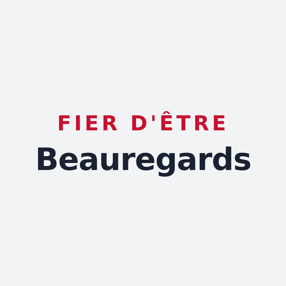 Poster « Fier d'être Beauregards » — design pour Beauregard-et-Bassac