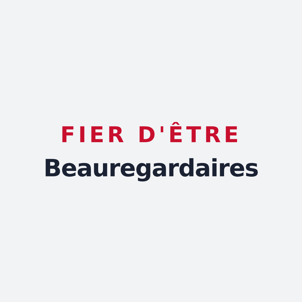 Poster « Fier d'être Beauregardaires » — design pour Beauregard-Vendon