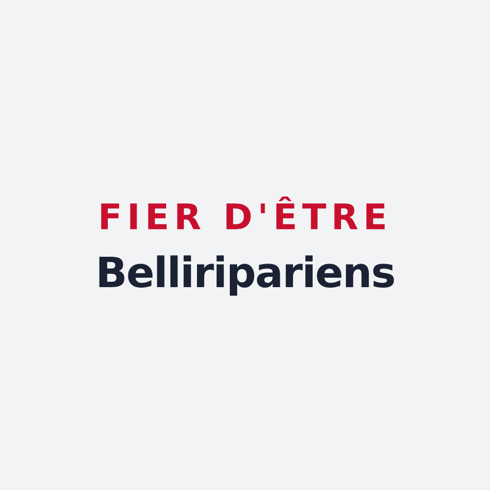 Poster « Fier d'être Belliripariens » — design pour Beaurepaire