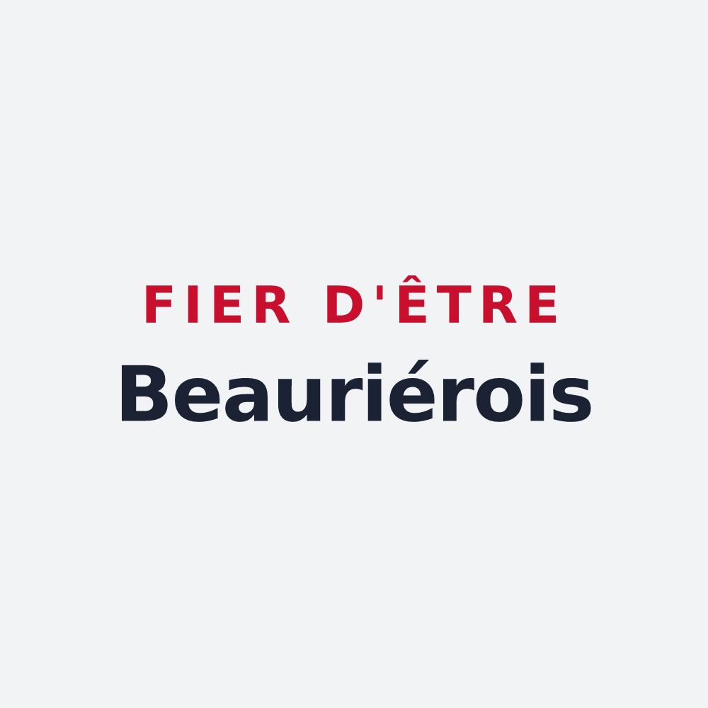 Poster « Fier d'être Beauriérois » — design pour Beaurières