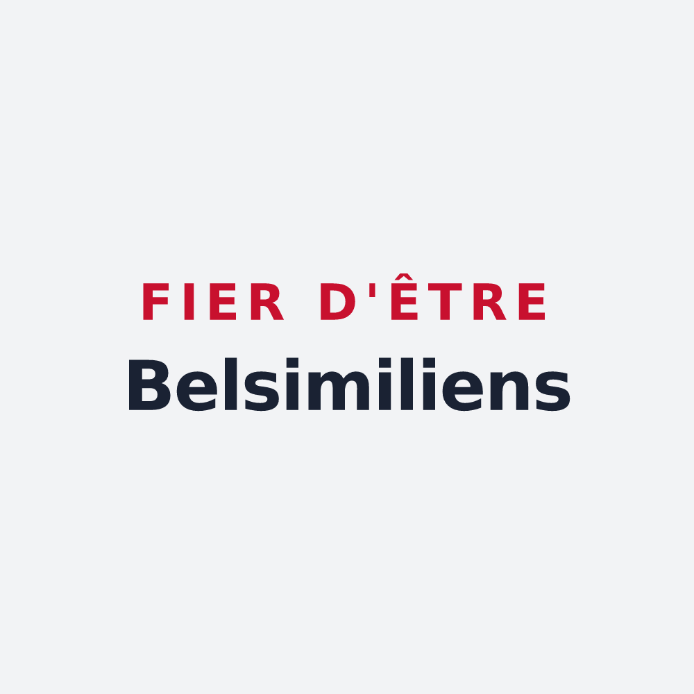 Poster « Fier d'être Belsimiliens » — design pour Beausemblant