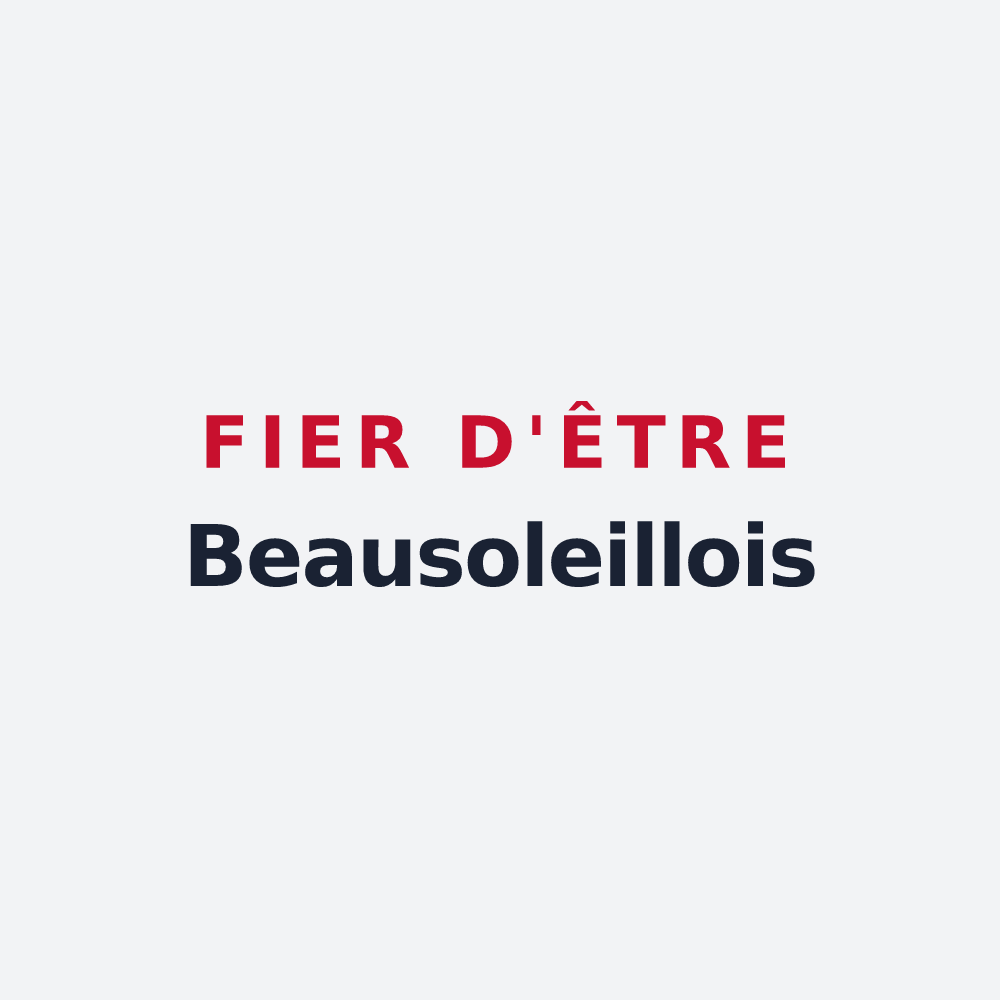 Poster « Fier d'être Beausoleillois » — design pour Beausoleil