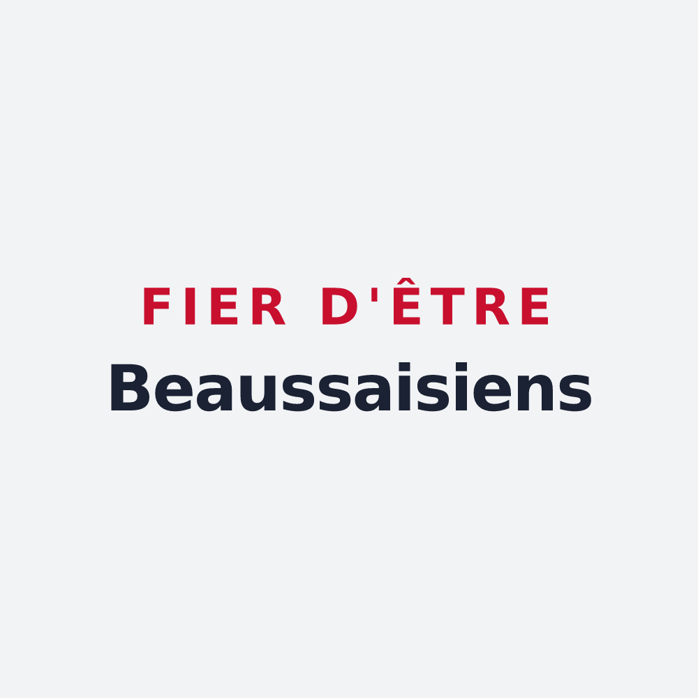 Poster « Fier d'être Beaussaisiens » — design pour Beaussais-sur-Mer