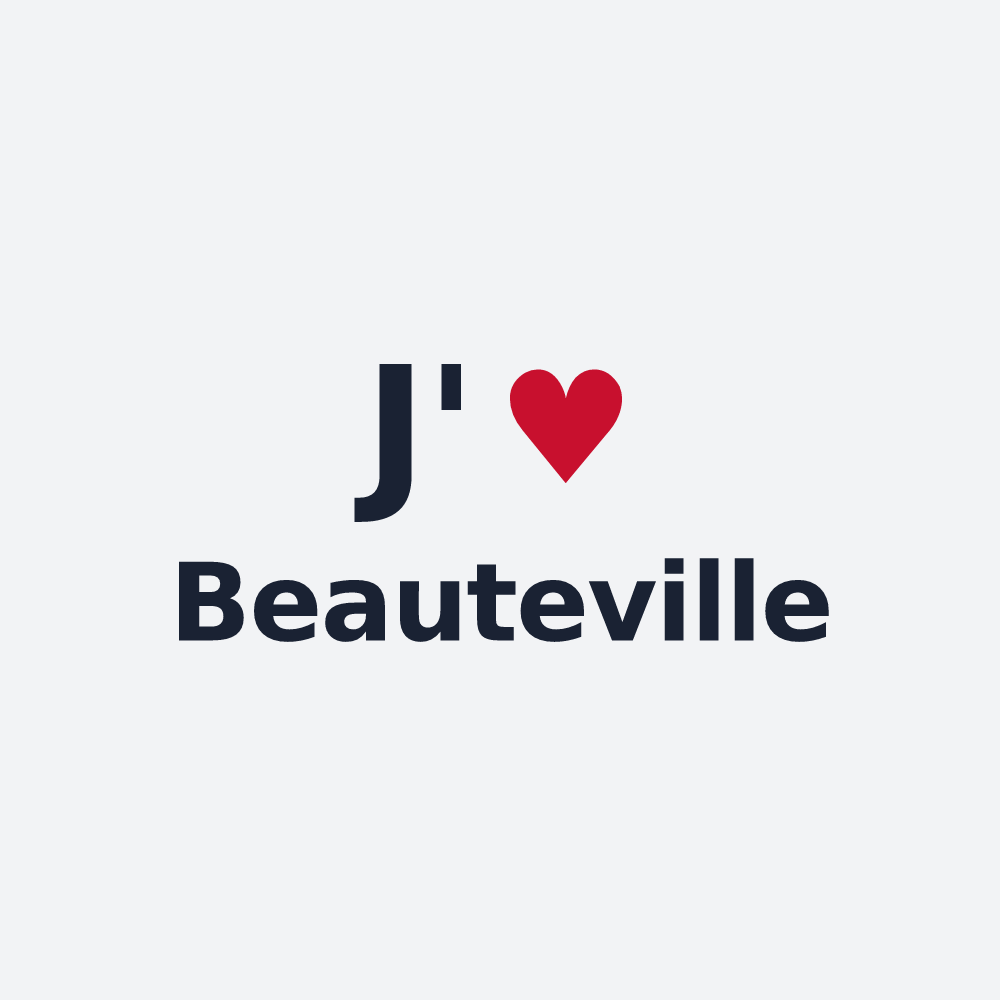 Poster personnalisé Beauteville — design J'aime Beauteville
