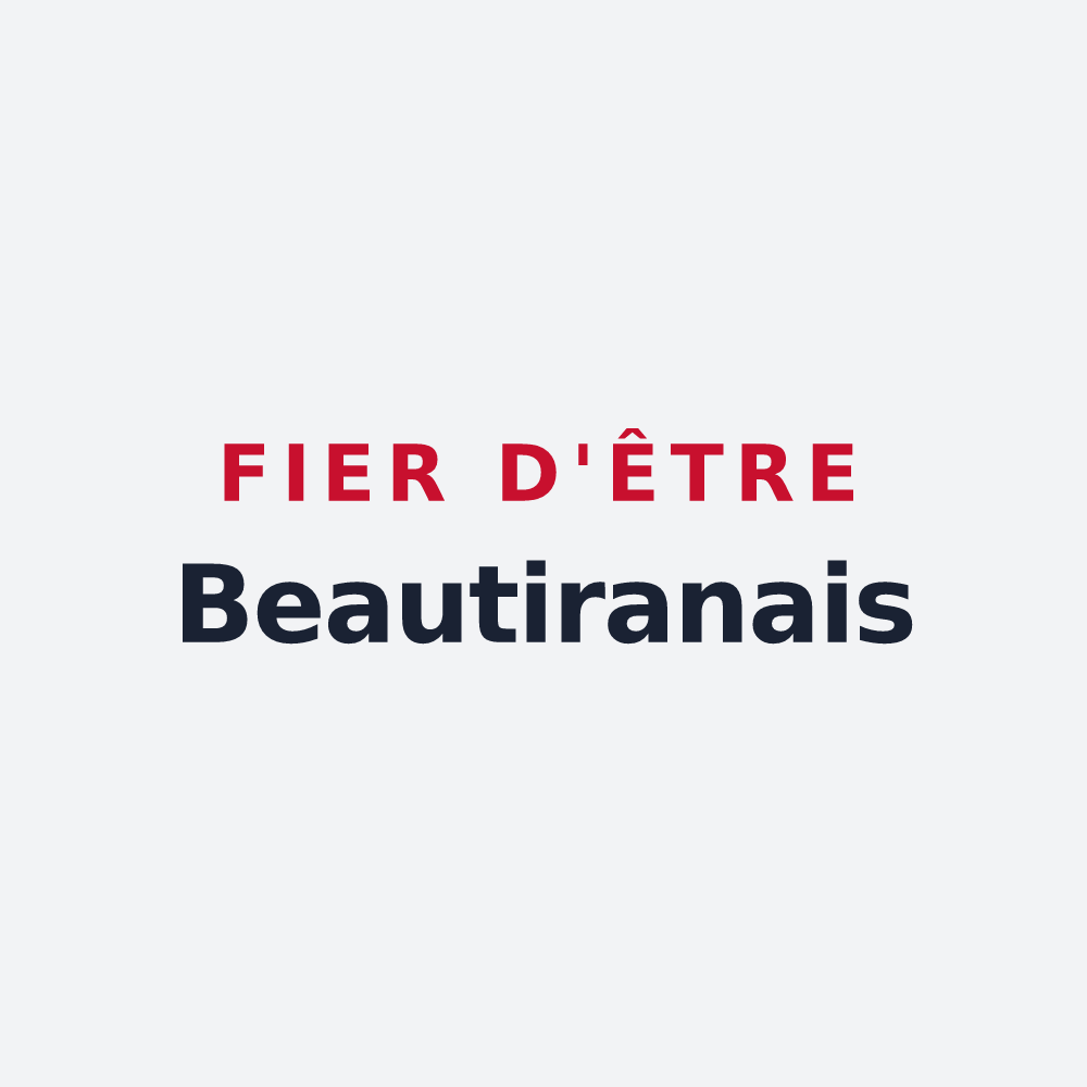 Poster « Fier d'être Beautiranais » — design pour Beautiran