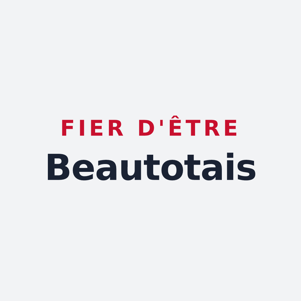 Poster « Fier d'être Beautotais » — design pour Beautot