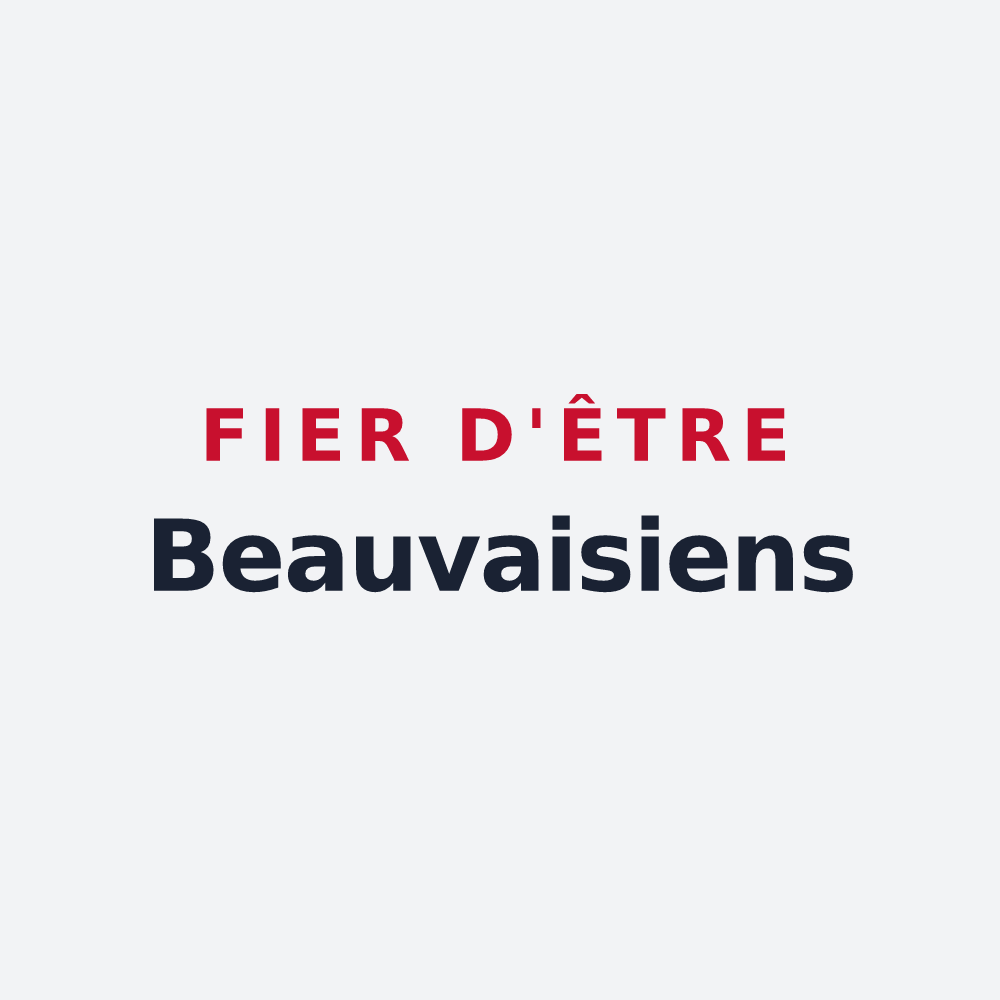 Poster « Fier d'être Beauvaisiens » — design pour Beauvais-sur-Matha