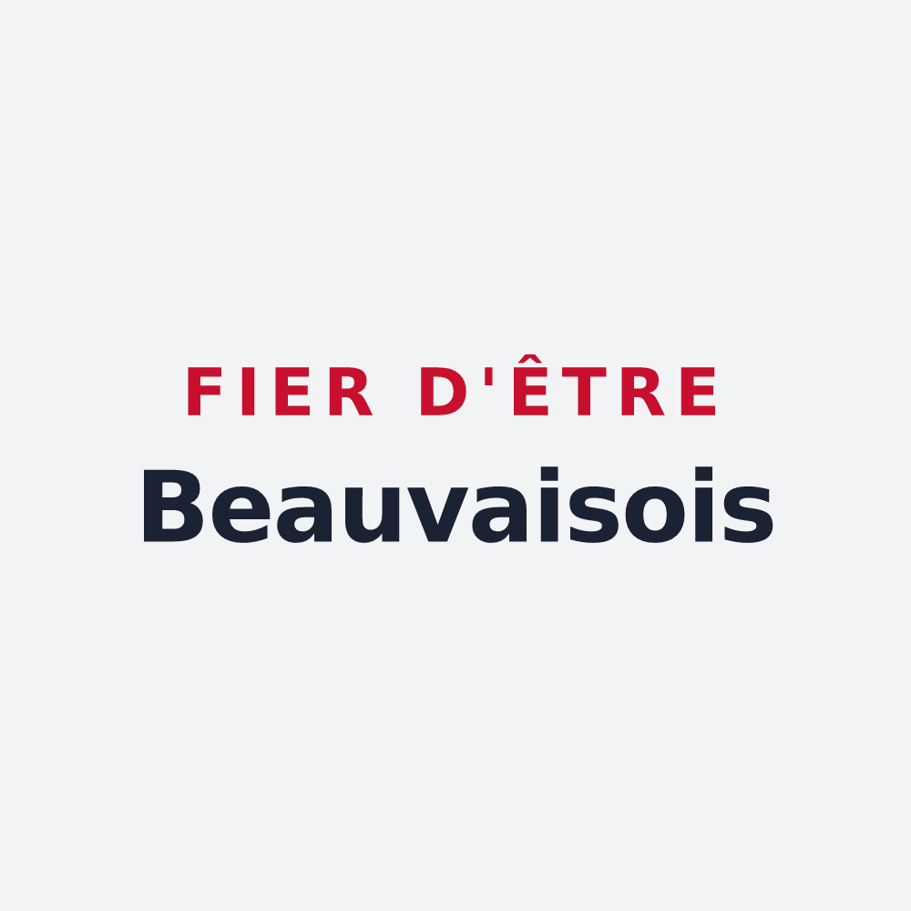 Poster « Fier d'être Beauvaisois » — design pour Beauvais-sur-Tescou