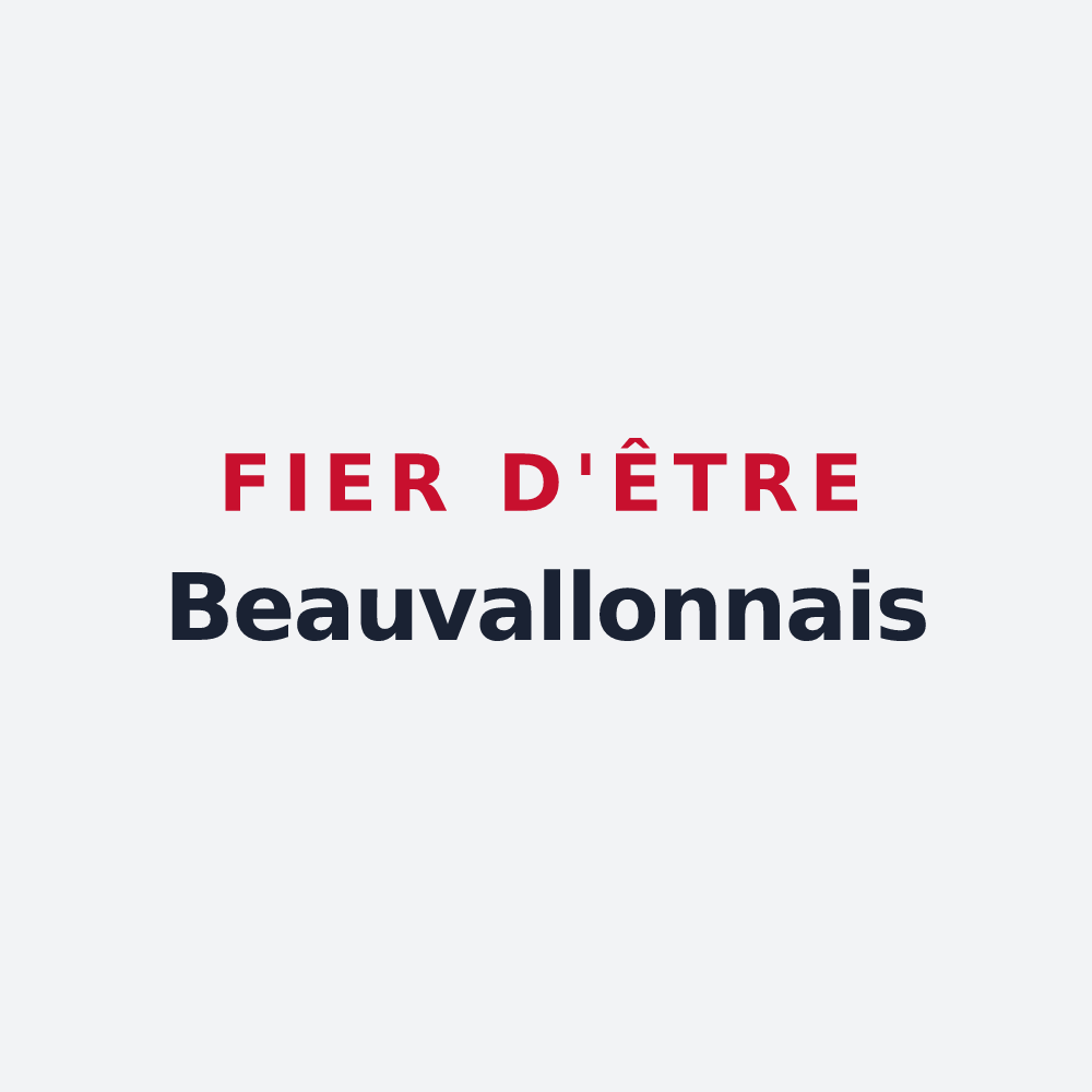 Poster « Fier d'être Beauvallonnais » — design pour Beauvallon