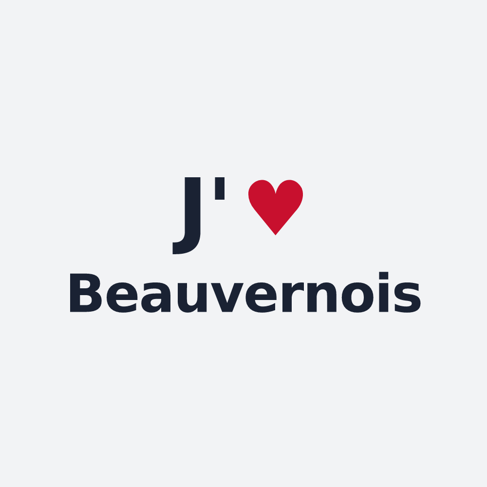 Poster personnalisé Beauvernois — design « J'aime Beauvernois » imprimé sur le poster