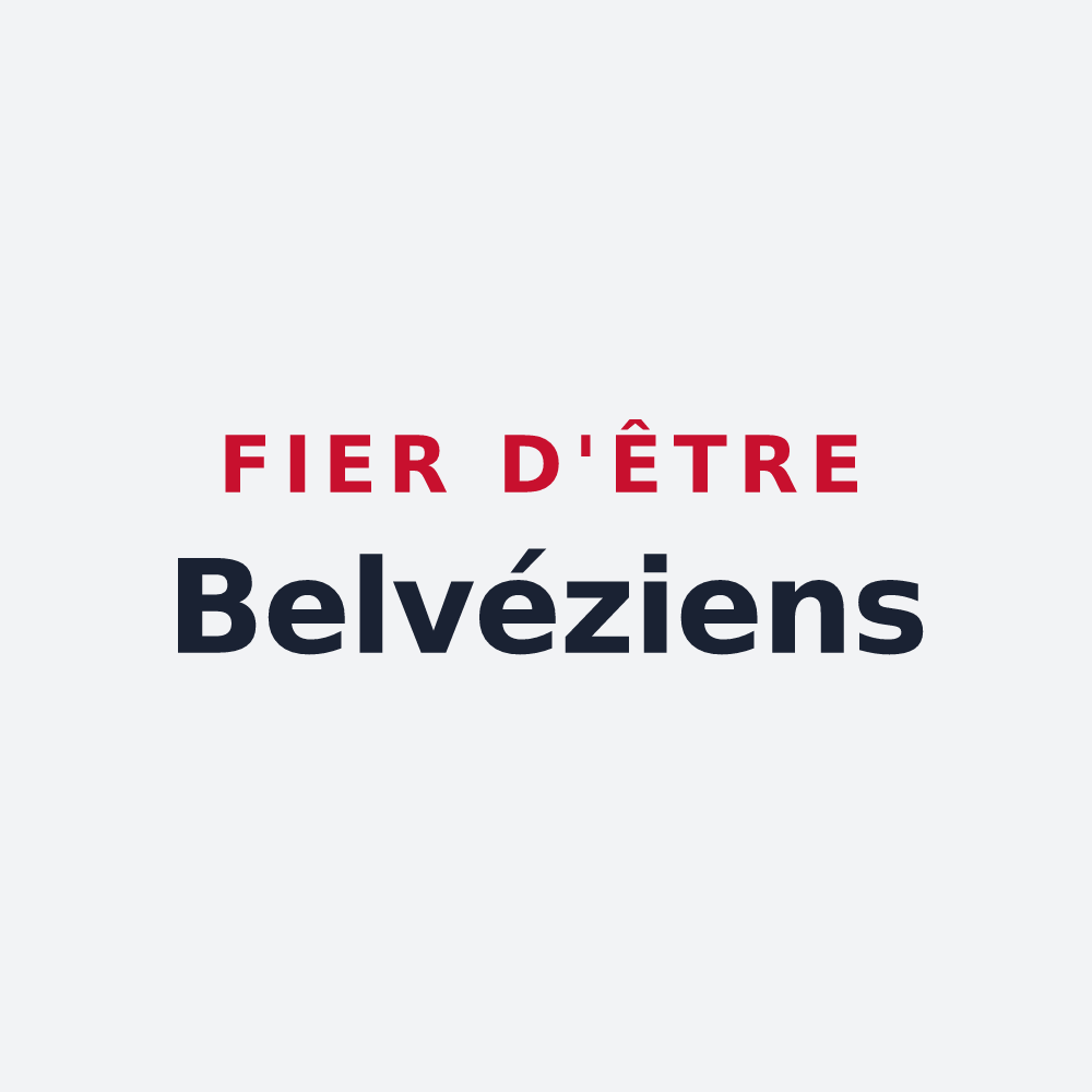 Poster « Fier d'être Belvéziens » — design pour Beauvezer