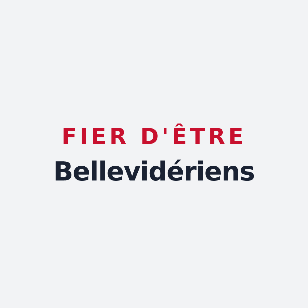 Poster « Fier d'être Bellevidériens » — design pour Beauvoir