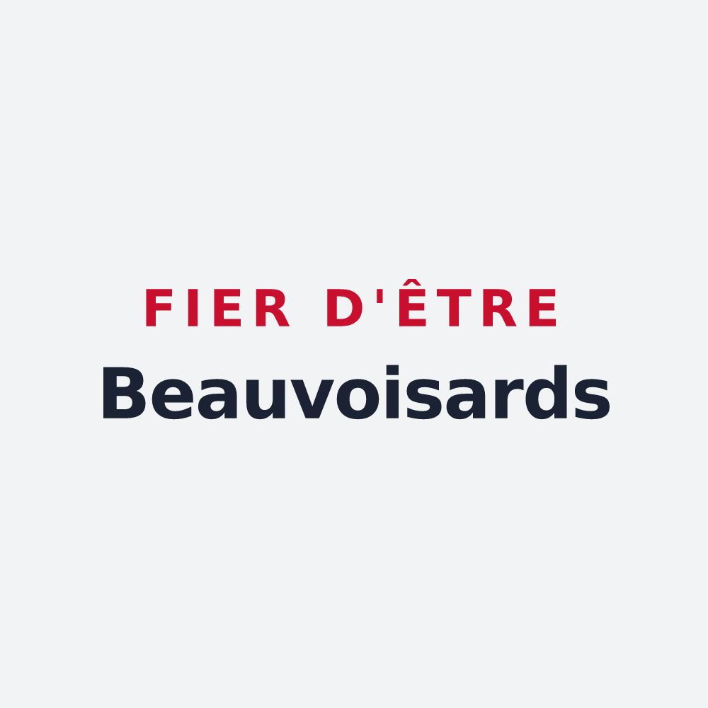 Poster « Fier d'être Beauvoisards » — design pour Beauvoir-de-Marc